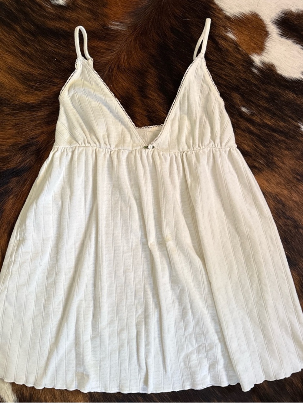 SET Active Ivory Spaghetti-Strap Mini Dress